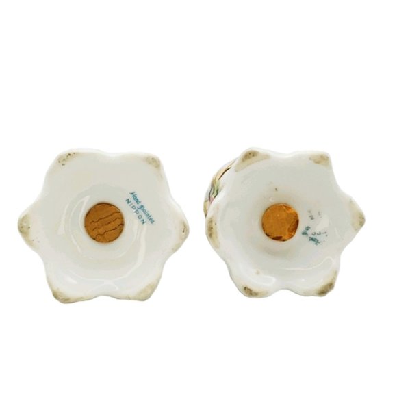 Antique Hand Painted Nippon Salt & Pepper Floral - Picture 6 of 7